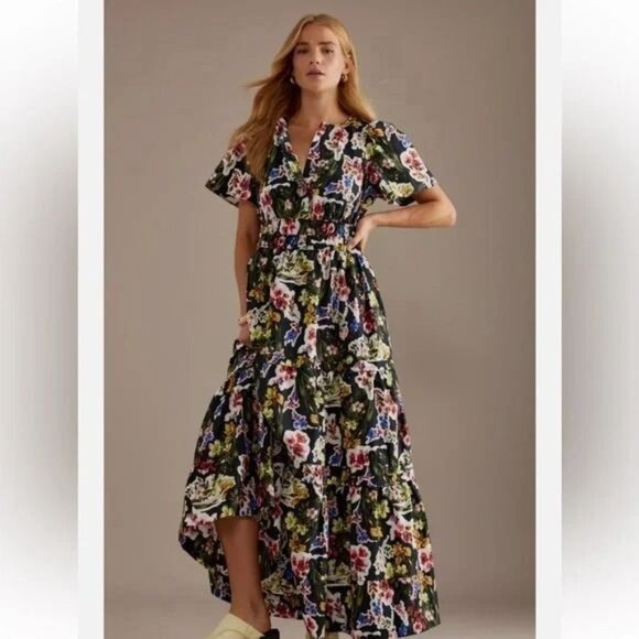 Anthropologie The Somerset Maxi Sundress Floral size XXS - Picture 1 of 7